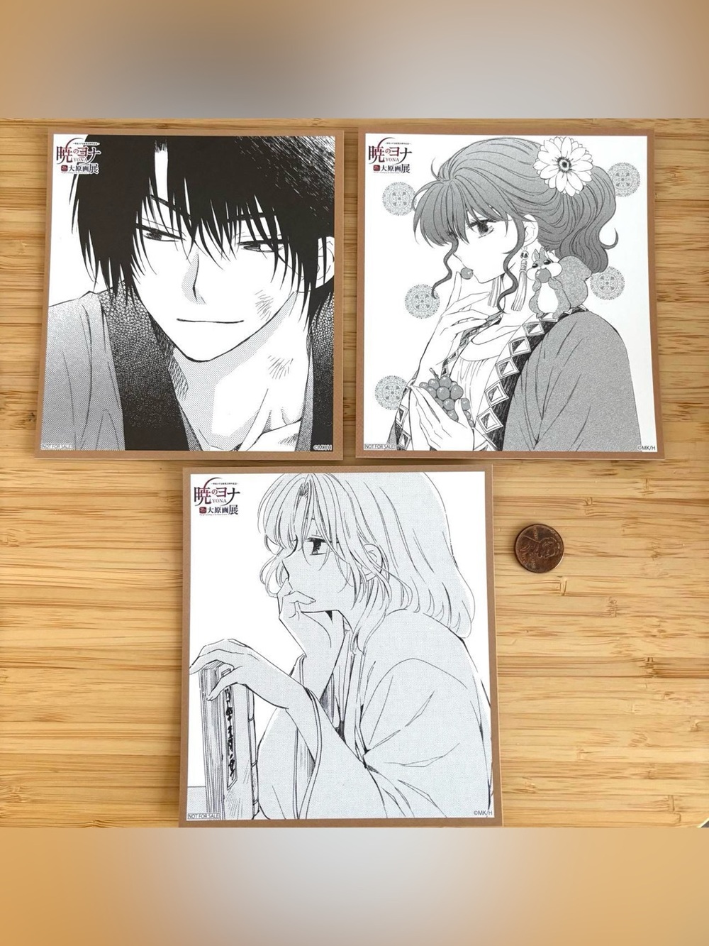 Rare yona of the dawn shikishi set